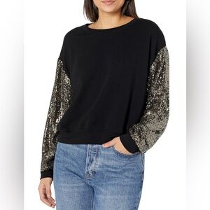 KAREN KANE SEQUIN SLEEVE TOP
